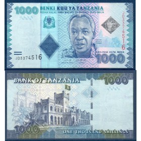 Tanzanie Pick N°41c, TTB Billet de banque de 1000 shillings 2019