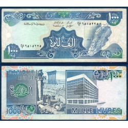 Liban Pick N°69b, TTB Billet de banque de 1000 Livres 1990-1991