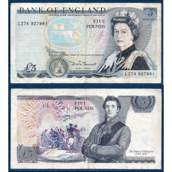 Grande Bretagne Pick N°378c, TB Billet de banque de 5 Pound 1982