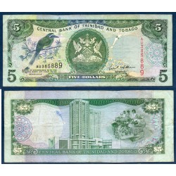 Trinité et Tobago Pick N°42b, TB Billet de banque de 5 Dollars 2002
