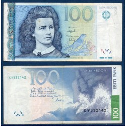 Estonie Pick N°82a, TB+ Billet de banque de 100 Krooni 1999