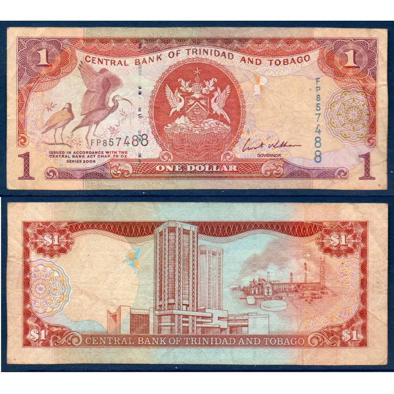 Trinité et Tobago Pick N°46, TB Billet de banque de 1 Dollar 2006