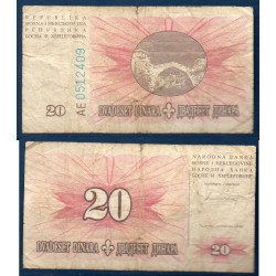 Bosnie Pick N°42a, B Billet de banque de 10 Dinara 1994