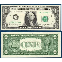 Etats Unis Pick N°443b, TTB Chicago Billet de banque de 1 Dollar 1969A Série E
