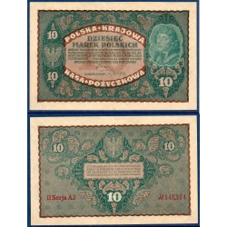 Pologne Pick N°25 Sup Billet de banque de 10 Marek 1919