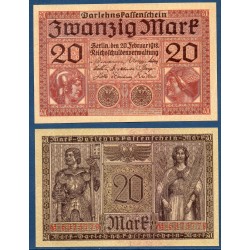 Allemagne Pick N°57, Spl Billet de banque de 20 Mark 1918