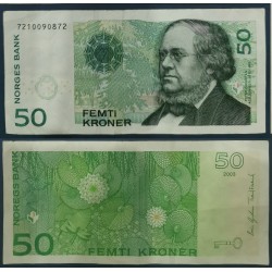 Norvège Pick N°46c, TTB Billet de banque de 50 Kroner 2003-2008