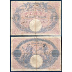 50 Francs Bleu et Rose B 13.1.1910 Billet de la banque de France