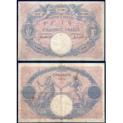 50 Francs Bleu et Rose B 6.4.1908 Billet de la banque de France