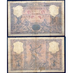 100 Francs Bleu et Rose B- 7.8.1906 Billet de la banque de France