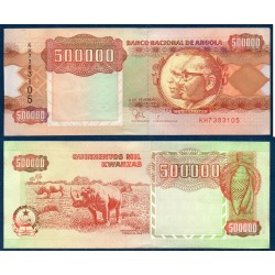 Angola Pick N°134, Sup Billet de banque de 500000 Kwanzas 1991