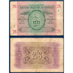 G.B. Armée Pick N°M3, B Billet de banque de 2 Shillings 6 pence 1943