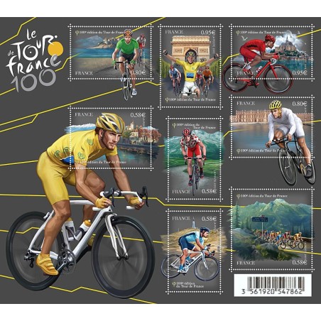 Bloc Feuillet Yvert F4755 100ème édition du tour de France