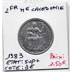 Nouvelle Calédonie 2 Francs 1983 Sup+, Lec 63 pièce de monnaie