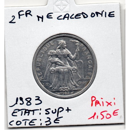 Nouvelle Calédonie 2 Francs 1983 Sup+, Lec 63 pièce de monnaie