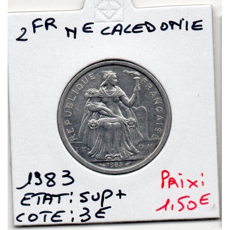 Nouvelle Calédonie 2 Francs 1983 Sup+, Lec 63 pièce de monnaie