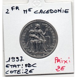 Nouvelle Calédonie 2 Francs 1997 FDC, Lec 68b pièce de monnaie