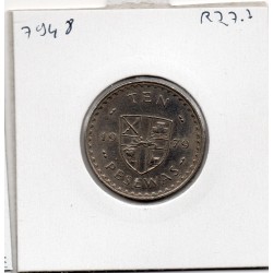 Ghana 10 pesewas 1979 Sup, KM 16 pièce de monnaie