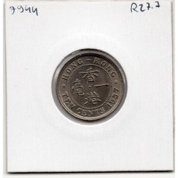 Hong Kong 10 cents 1937 Spl, KM 21 pièce de monnaie