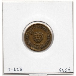 Liban 5 piastres 1961 TTB, KM 21 pièce de monnaie