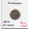 Barbade 10 cents 1973 Sup, KM 12 pièce de monnaie