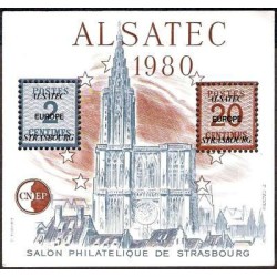 Bloc CNEP No Yvert 1 Alsatec 1980 salon philatélique de Strasbourg