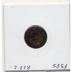 Suisse Canton Genève 1 Sol 1833 TTB+, KM 120 pièce de monnaie