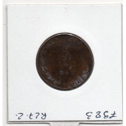 Italie Venise 5 Centesimi 1849 TB, KM 809 pièce de monnaie