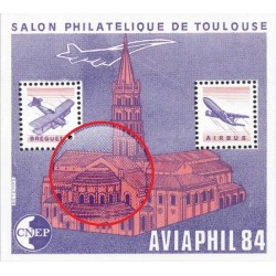 Bloc CNEP Yvert No 5A Aviaphil 1984 salon philatélique de Toulouse