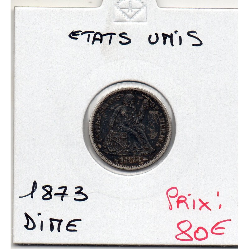 Etats Unis dime 1871 TTB, KM 105 pièce de monnaie