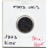Etats Unis dime 1871 TTB, KM 105 pièce de monnaie