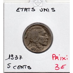 Etats Unis 5 cents 1937 TTB-, KM 134 pièce de monnaie