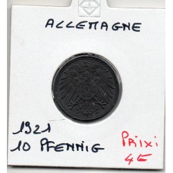 Allemagne 10 pfennig 1921, Sup KM 26 pièce de monnaie