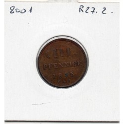 Mecklenburg-Streliz 3 Pfennige 1845 TTB KM 80 pièce de monnaie