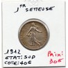 1 franc Semeuse Argent 1912 Sup, France pièce de monnaie