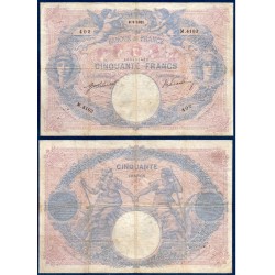 50 Francs Bleu et Rose B 6.9.1911 Billet de la banque de France