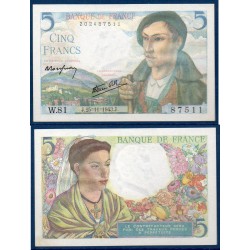 5 Francs Berger Spl 25.11.1943 Billet de la banque de France