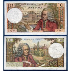 10 Francs Voltaire TTB- 4.2.1971 Billet de la banque de France