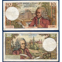 10 Francs Voltaire TB 7.12.1972 Billet de la banque de France