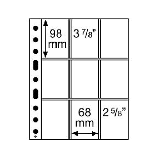 Feuilles GRANDE PRO TCG, avec 9 poches pour trading cards