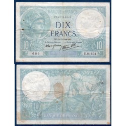 10 Francs Minerve TB 12.12.1940 Billet de la banque de France