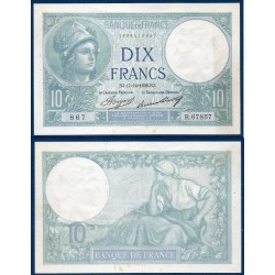 10 Francs Minerve TTB 17.12.1936 Billet de la banque de France