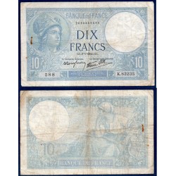 10 Francs Minerve TB 9.1.1941 Billet de la banque de France