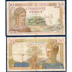 50 Francs Cérès B 4.7.1935 Billet de la banque de France