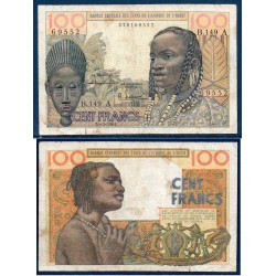 BCEAO Pick 101Ab, TB- Billet de banque de 100 Francs 1961