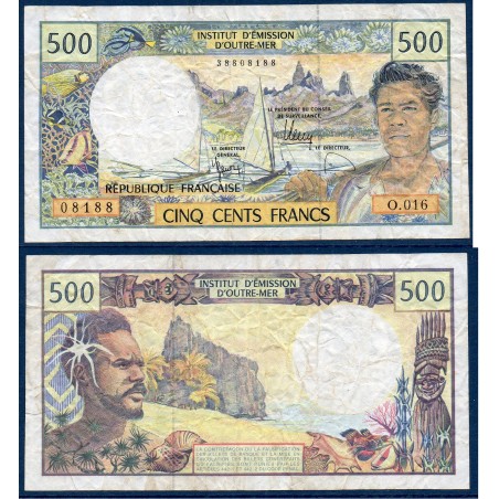 Polynésie Française Pick N°1g, Billet de banque de 500 Francs 2010-2012