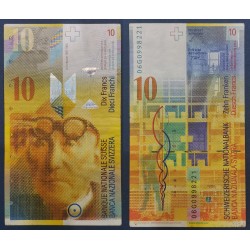 Suisse Pick N°67b, TTB Billet de banque de 10 Francs 2006