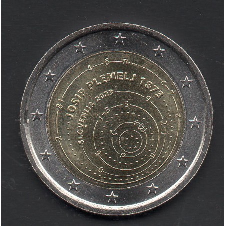 2 euro commémorative Slovénie 2023 Josip Plemelj piece de monnaie €