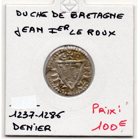 Duché de Bretagne, Jean 1er le Roux (1237-1286) Denier