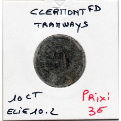10 centimes Tramway Clermont Ferrand Non daté Elie 10.2 monnaie de nécessité
